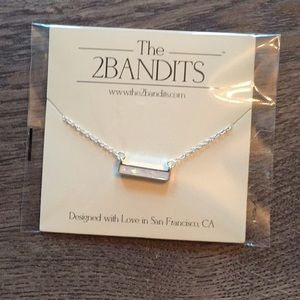 Plated silver 2bandits necklace
